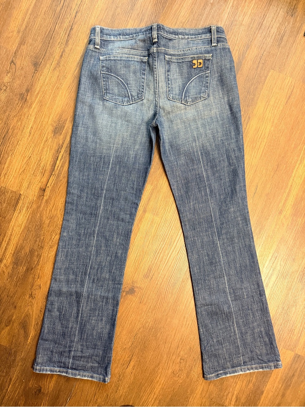 Joe’s Jeans Dark Blue Bootcut Jeans with Back Pocket Logo